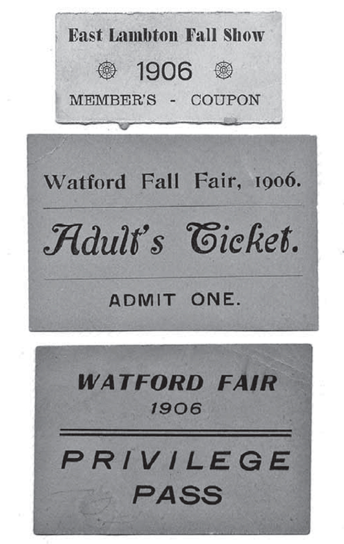 Watford Fall Fair Members Coupon, Ticket, and Privilege Pass.