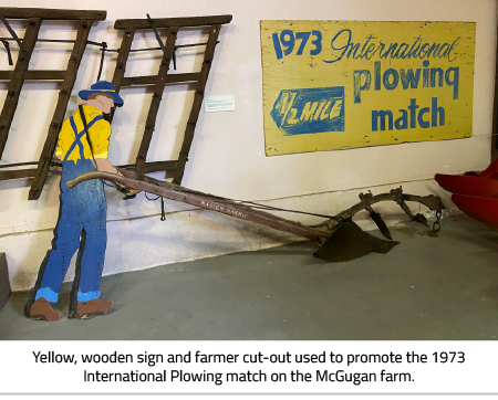 Promotional Sign for the International Plowing Match in 197, held at the McGugan Farm.