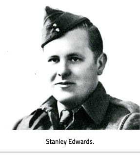 Portrait of Stanley Edwards in uniform, Link.