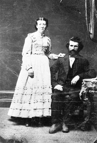 Black and white image of Patrick and Mary McLaughlin.