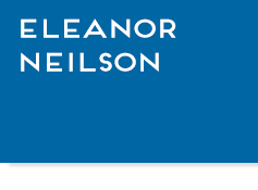 Blue box with text, "Eleanor Neilson", link.