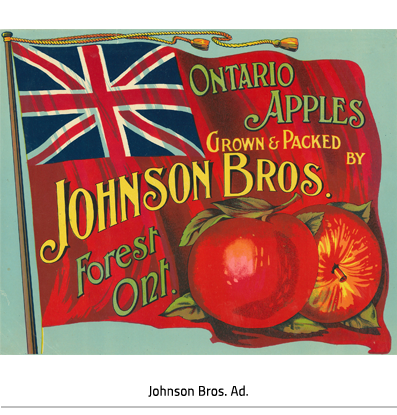 Johnson Bros. Apples Ad.