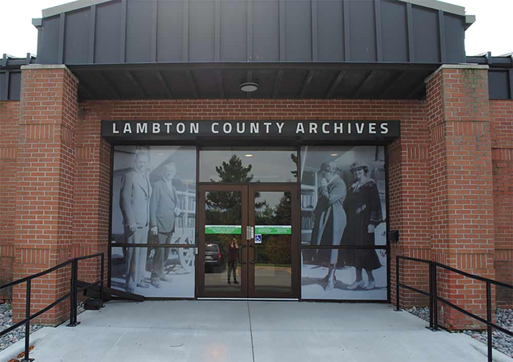 Front of Lambton County Archives building.