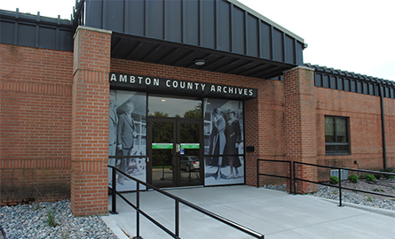 Front of Lambton County Archives building.