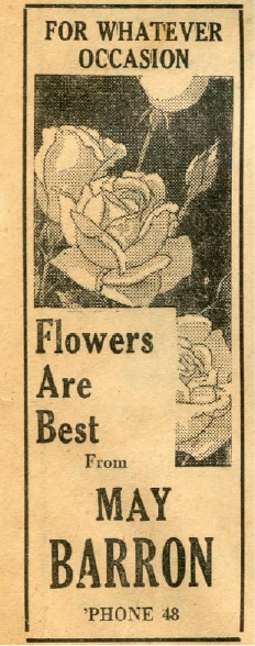 Ad for flowers.