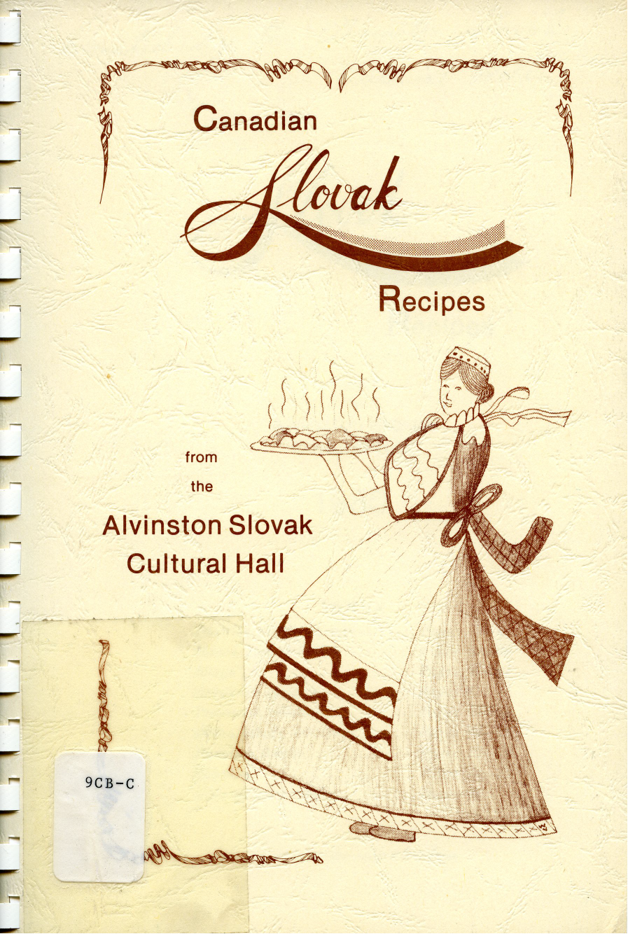 Cover of "Canadian Slovak recipes from the Alvinston Slovak Cultural Hall".