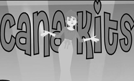 animation from the Young Canuckstorian Project of Sheila Rose with text, Cana-Kits