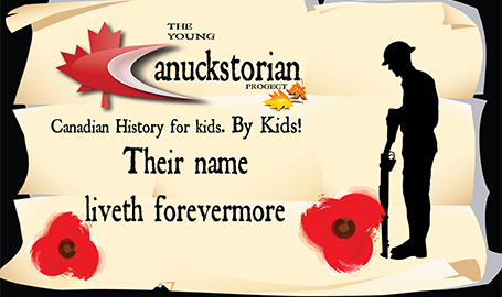 Remembrance day tribute graphic