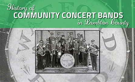 History of Community Concert Bands in Lambton County. Archived image of the watford concert band.