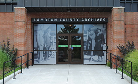 Front entrance of Lambton County Archives.