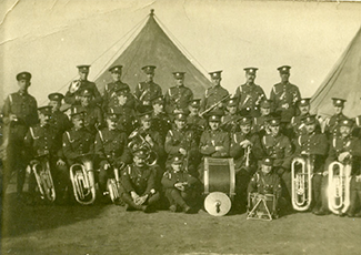 Men in Lambton County Community Concert Band.