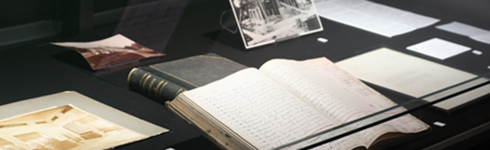 Lambton County Archives exhibit nook.