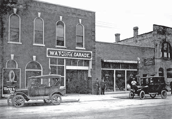 Watford Ford Garage with a car out front.