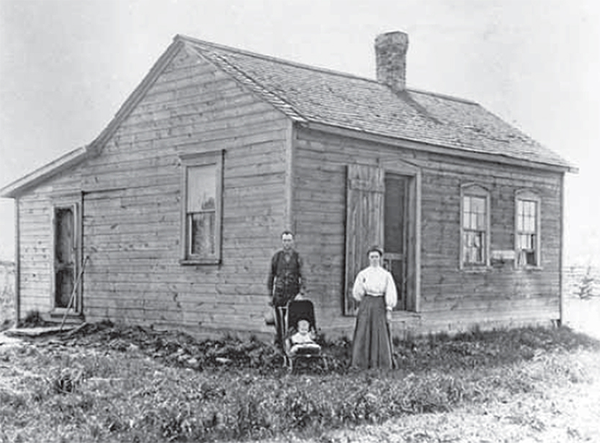 Willer homestead, a simple Common Cottage design with 1870s window.