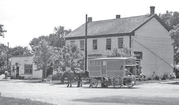 The two storey Maple Grove (Leaf) Hotel, Warwick, built in the classic Georgian style.