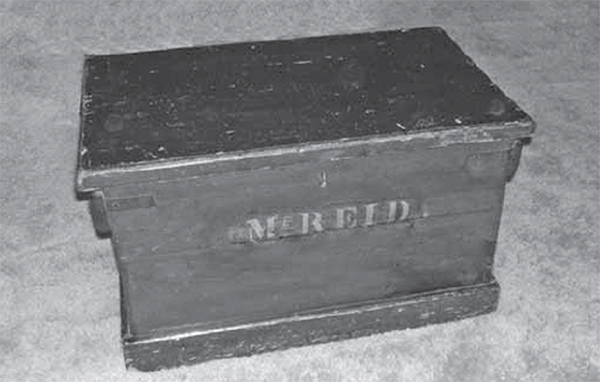 Wooden Trunk of Mary Reid Shaver.