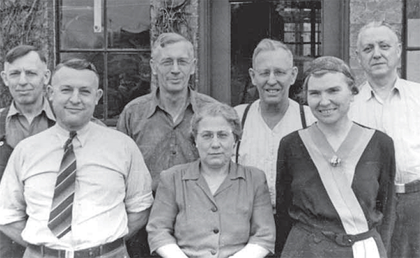 Androck Employees group photo, five men two women.