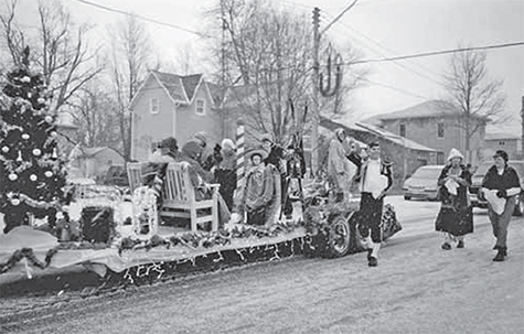 Rotary Club float in Watford Santa Claus parade.