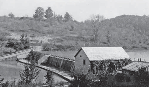 Rock Glen Generating Station and dam.