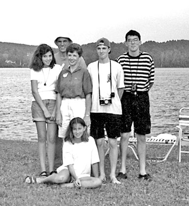 Stott family at the beach.