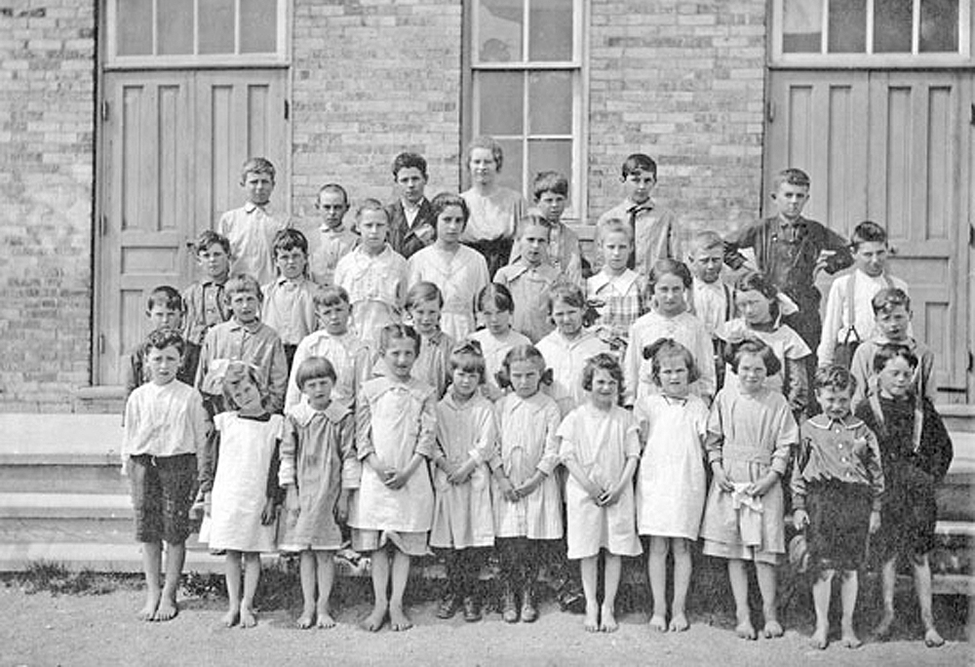 School Children at SS#8, Warwick 1920.
