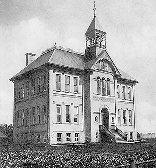 Watford High School, a two story building.