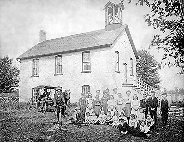 SS#1: In 1850 this school may not have been organized. Courtesy P Evans.