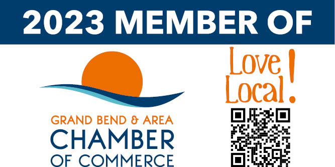 2023 Member of Grand Bend & Area Chamber of Commerce logo.