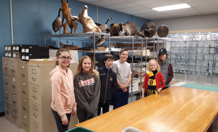 Children in the museum.