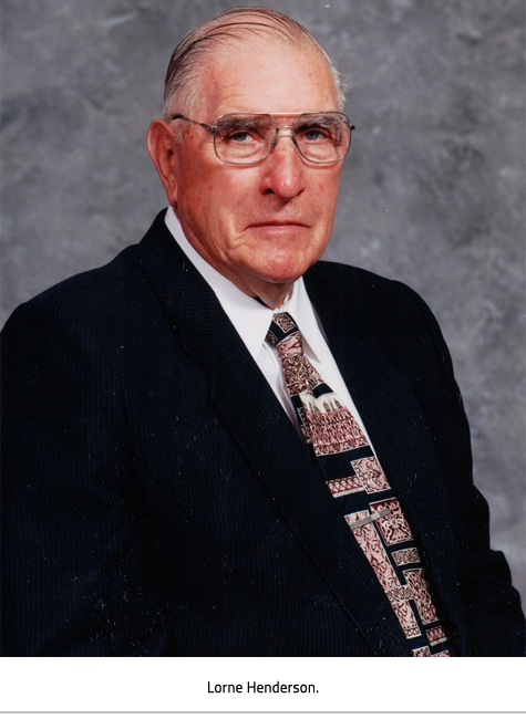 A photo of an older Lorne Henderson. Image Caption: Lorne Henderson