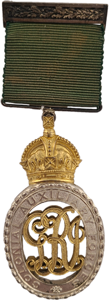 Colonial Auxiliary Forces medal, link.