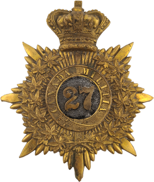 27th Canada Militia Badge, link