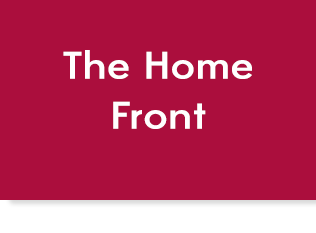 Red box with text, "The Home Front", link.