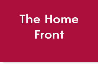 Red box with text, "The Home Front", link.