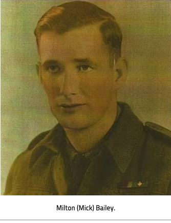 Portrait of Milton Bailey in uniform, Link.