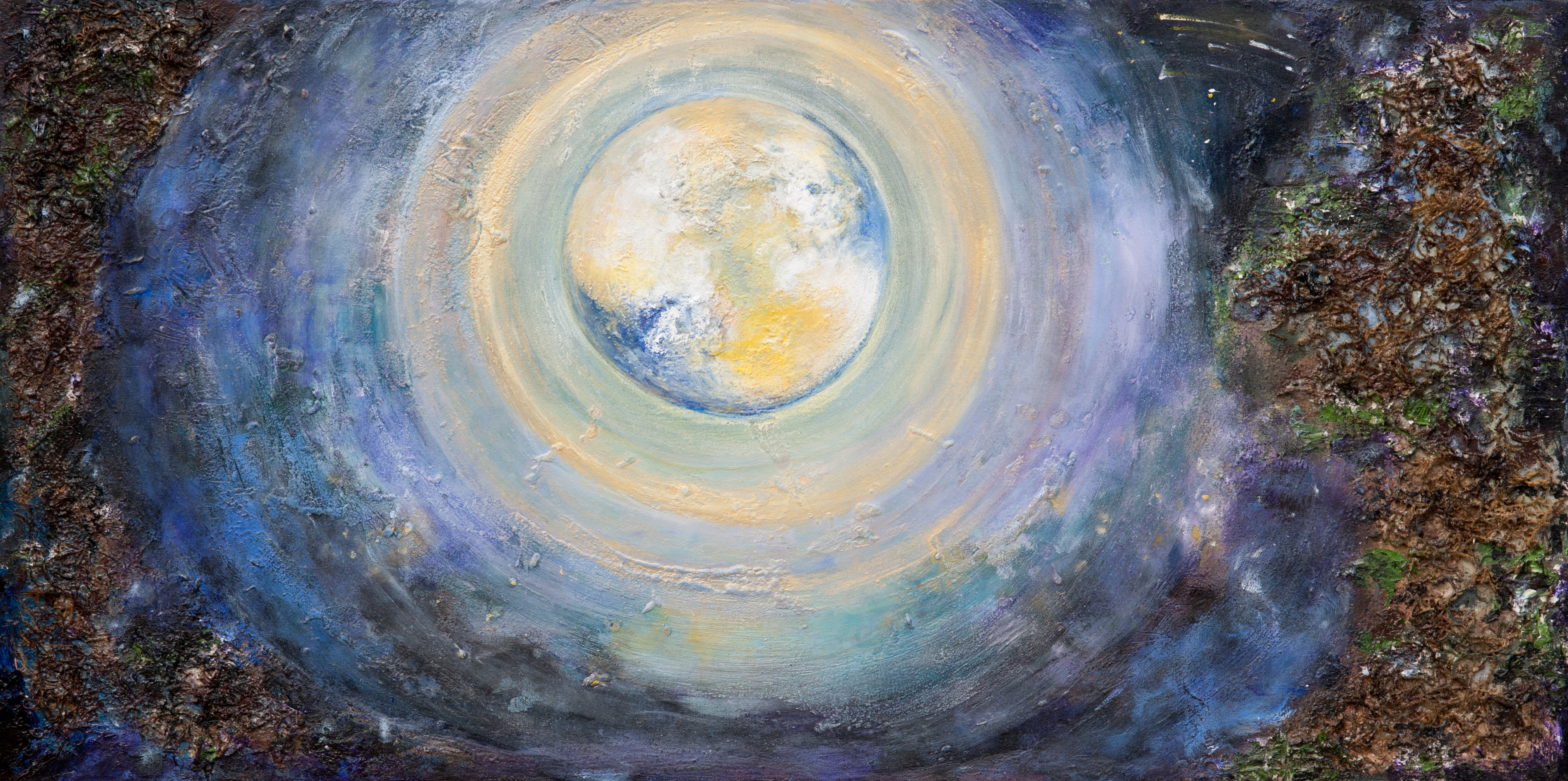 painting of a moon