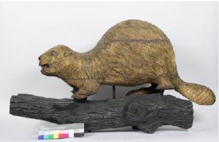 Wooden beaver.