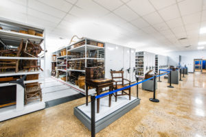 The vault in the collections centre.