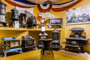 Collection of stoves featured in the Lambton Gallery