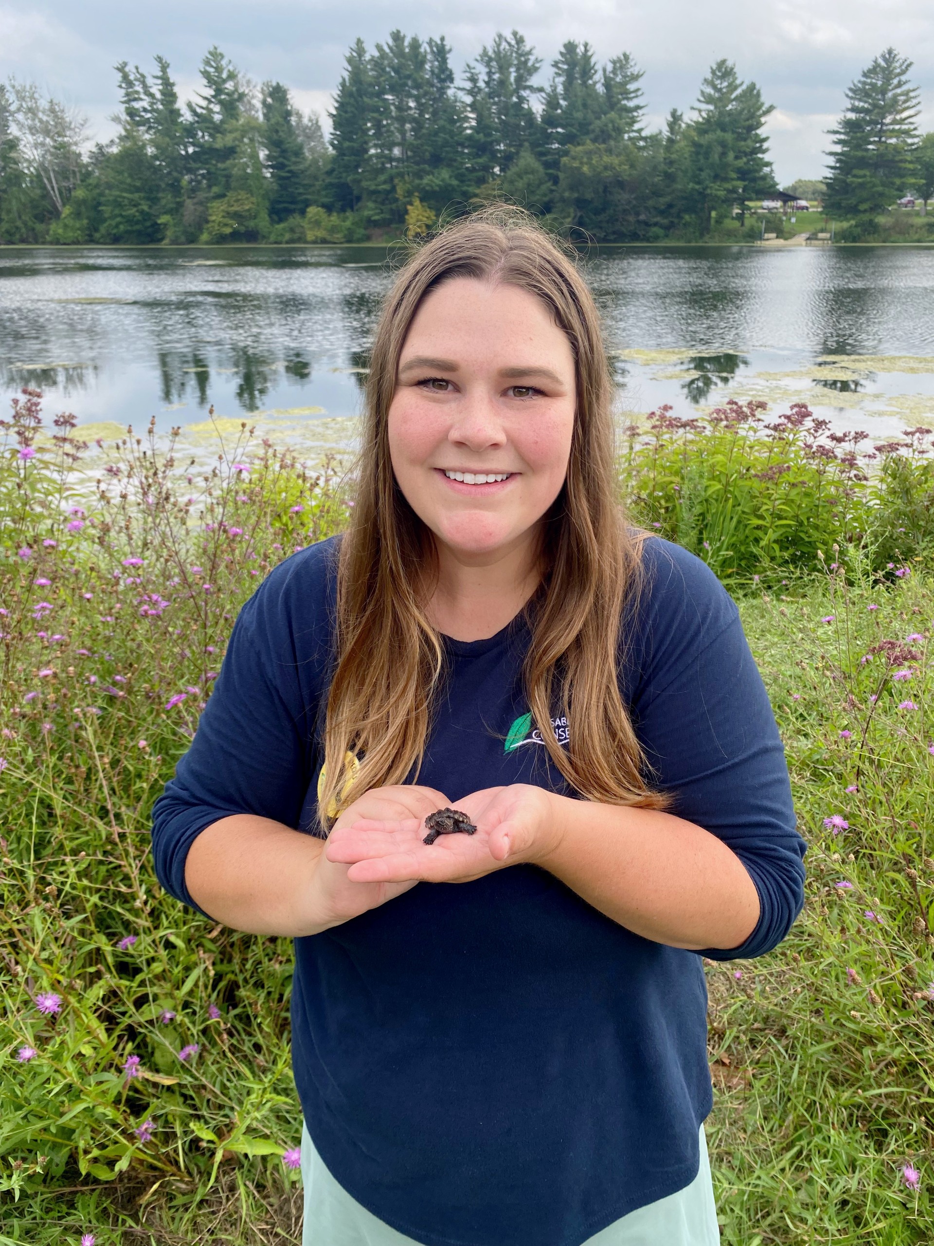 Speaker Cassie Greidanus with the Ausable Bayfield Conservation Authority