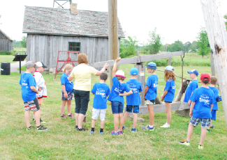 Children outside OMC.