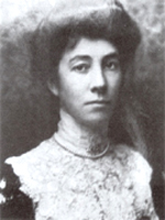 Black and white image of a women.