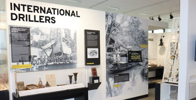 Exhibits display at OMC.