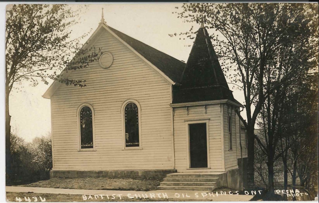 Front of Baptist Church Oil Springs