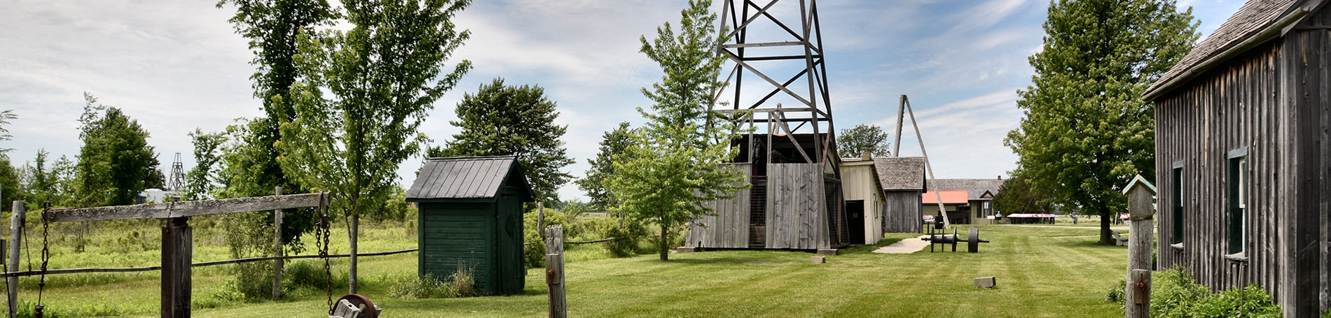 Historic buildings at Oil Museum of Canada