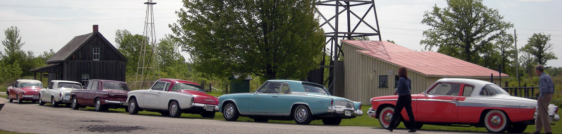 Classic car show at Oil Museum of Canada