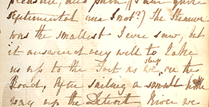 Cursive writing on a paper.